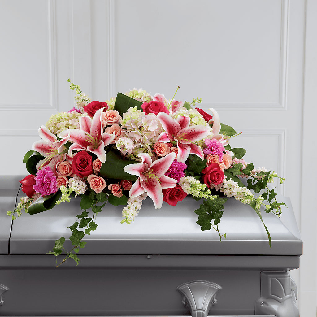 Splendid Grace Casket Spray – Flowers By Jerry, Rochester MN