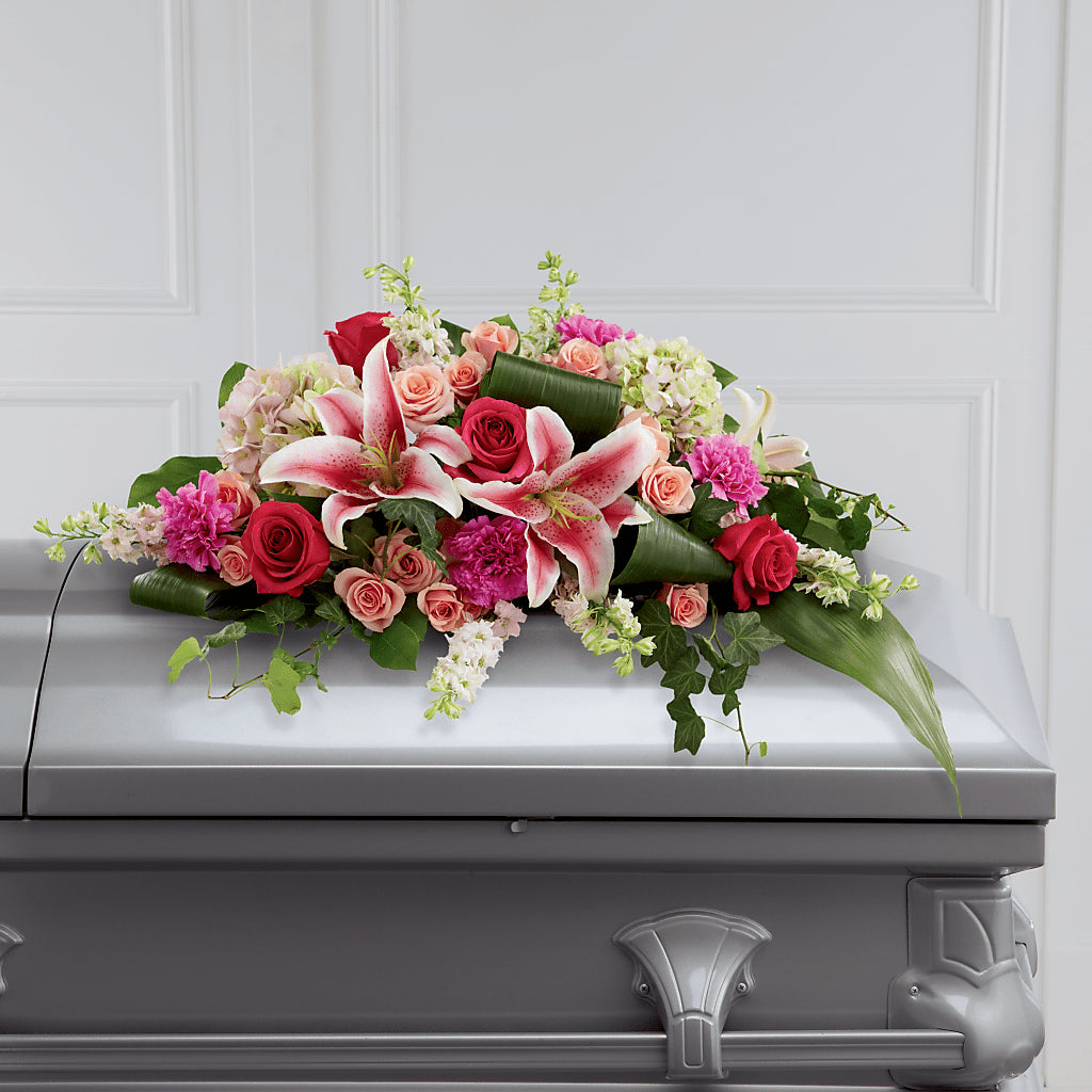 Splendid Grace Casket Spray – Flowers By Jerry, Rochester MN