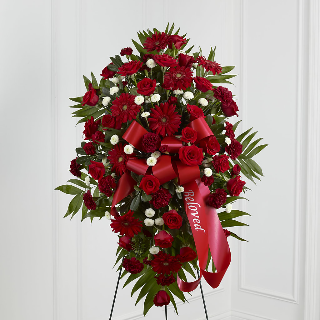 Treasured Memories Standing Spray – Flowers By Jerry, Rochester MN