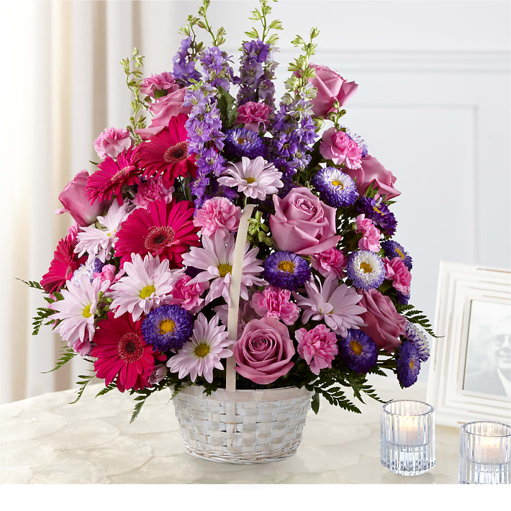 Pastel Peace Basket – Flowers By Jerry, Rochester MN