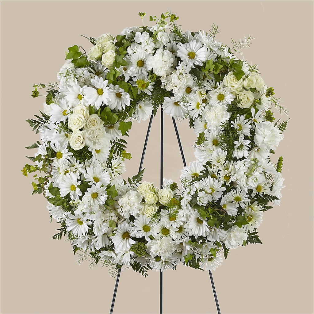 Faithful Wishes Wreath – Flowers By Jerry, Rochester MN