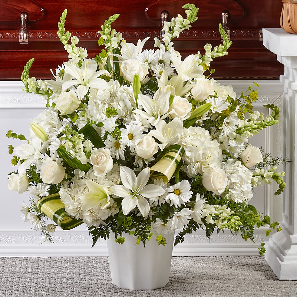 Thoughts of Tranquility Floor Basket – Flowers By Jerry, Rochester MN