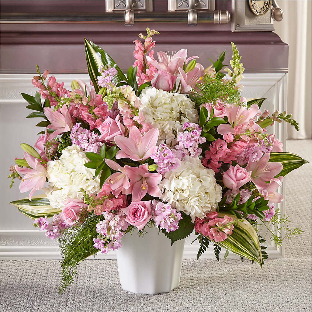 Simply Serene Floor Basket – Flowers By Jerry, Rochester MN