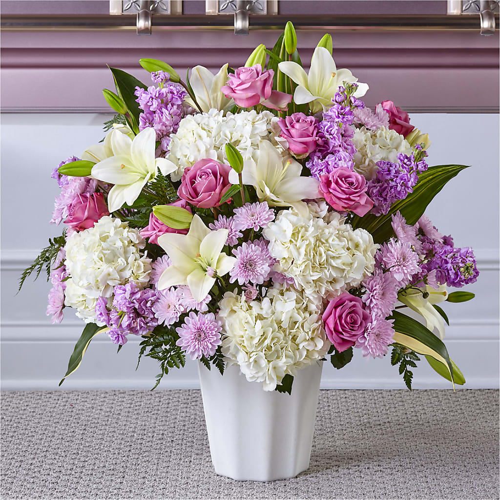 Heaven Sent Floor Basket – Flowers By Jerry, Rochester MN