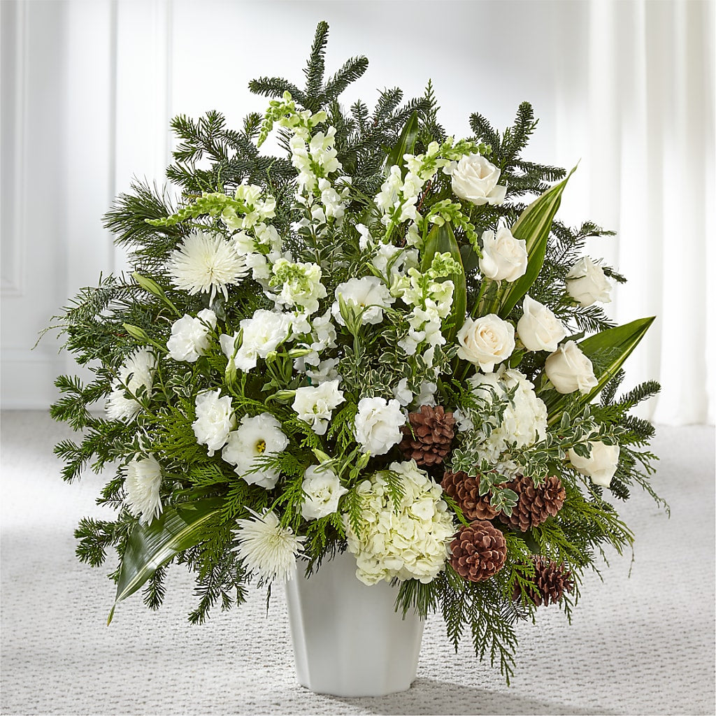 Heavenly Love Floor Basket – Flowers By Jerry, Rochester MN