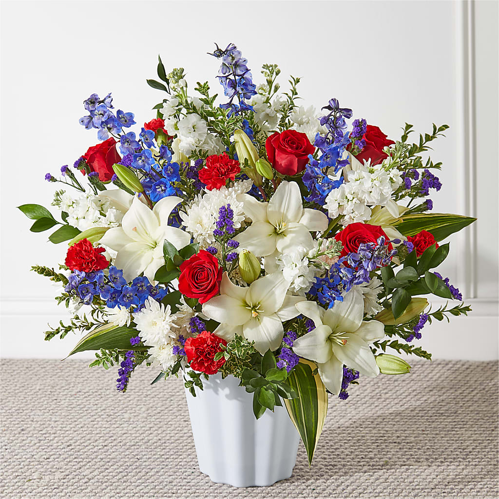 Consoled Floor Basket – Flowers By Jerry, Rochester MN