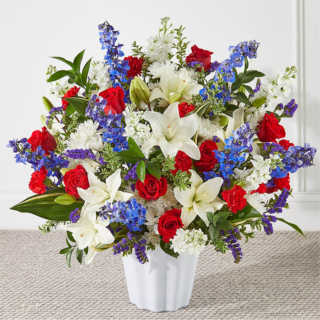 Consoled Floor Basket – Flowers By Jerry, Rochester MN