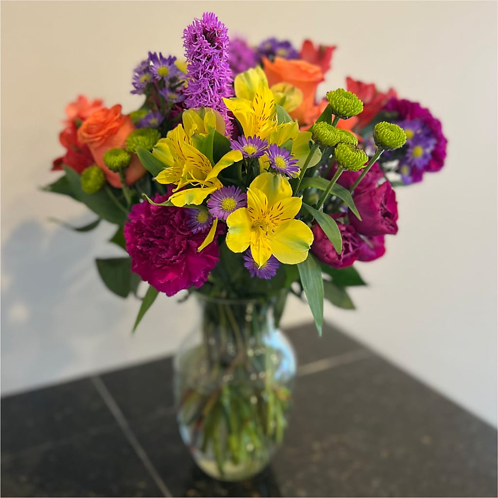 Bold & Bright – A Florist Original –  Flowers By Jerry, Rochester MN
