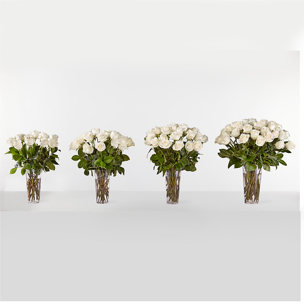Long Stem White Rose Bouquet –  Flowers By Jerry, Rochester MN