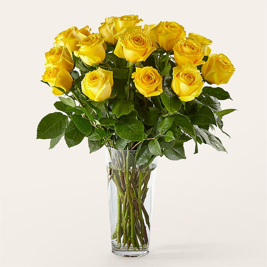 Long Stem Yellow Rose Bouquet –  Flowers By Jerry, Rochester MN