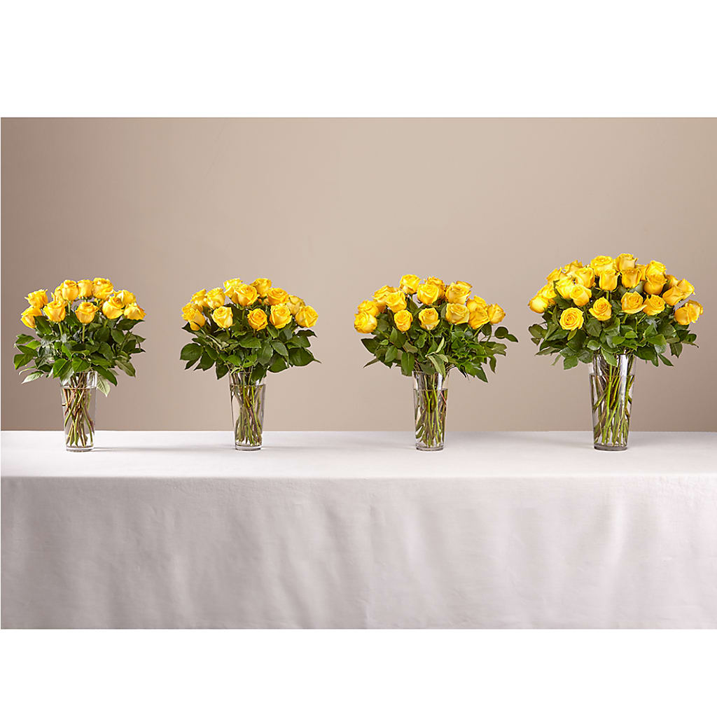 Long Stem Yellow Rose Bouquet –  Flowers By Jerry, Rochester MN