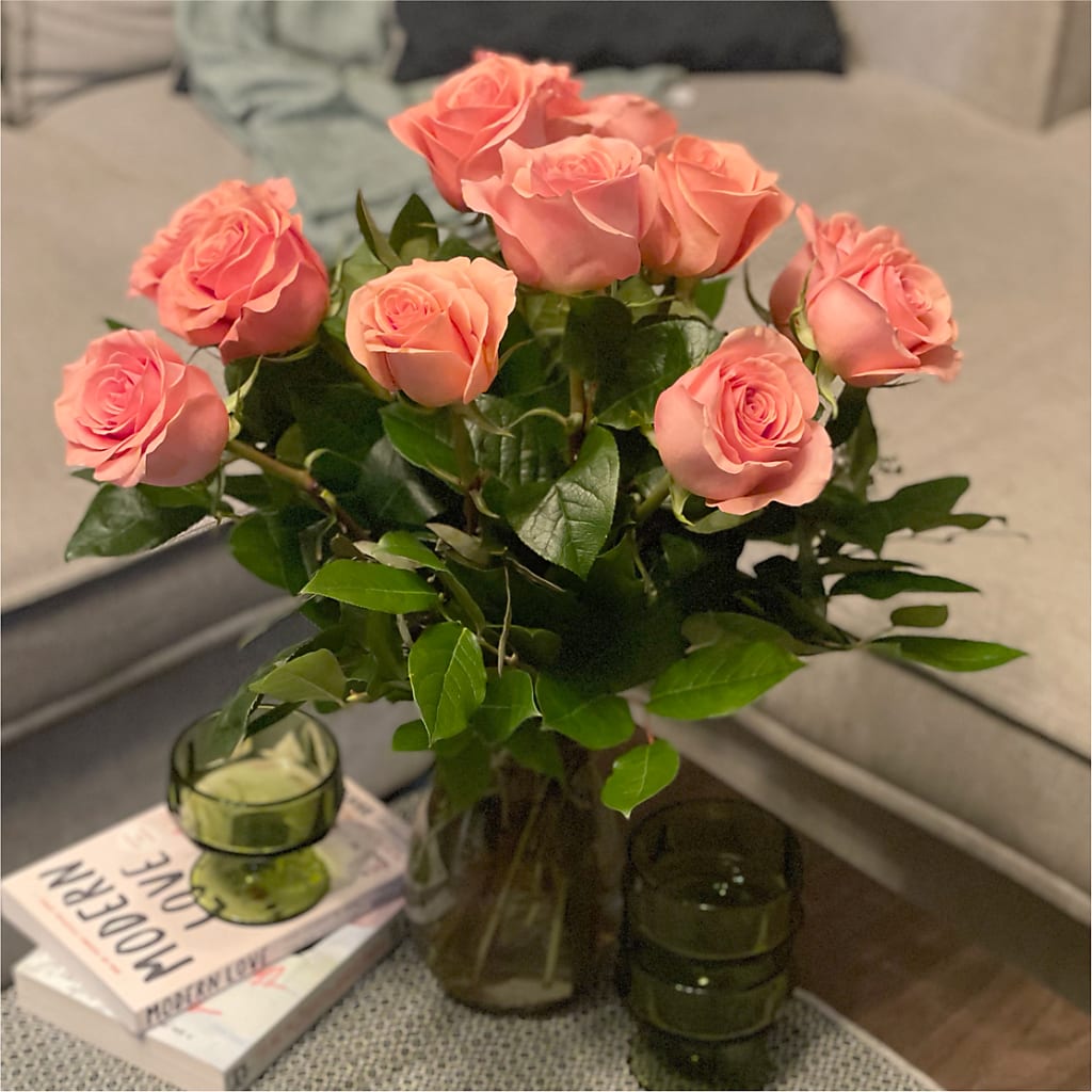 Long Stem Pink Rose Bouquet –  Flowers By Jerry, Rochester MN