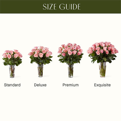 Long Stem Pink Rose Bouquet –  Flowers By Jerry, Rochester MN