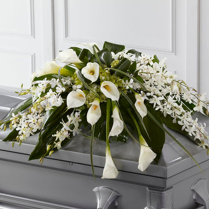 Angel Wings Casket Spray –  Flowers By Jerry, Rochester MN
