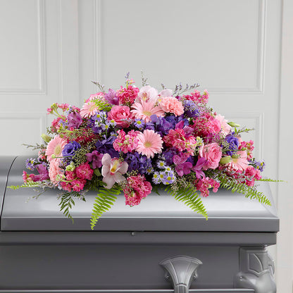 Glorious Garden Casket Spray –  Flowers By Jerry, Rochester MN