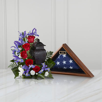 Patriotic Tribute Arrangement –  Flowers By Jerry, Rochester MN