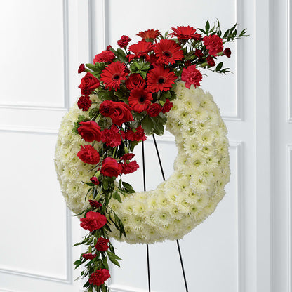 Graceful Tribute Wreath –  Flowers By Jerry, Rochester MN