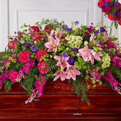 Radiant Tribute Casket Spray –  Flowers By Jerry, Rochester MN