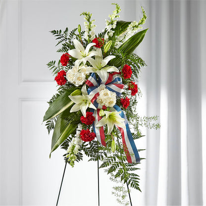 Stars of Life Standing Spray –  Flowers By Jerry, Rochester MN