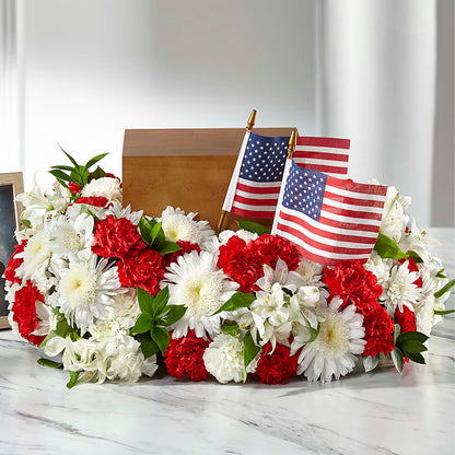 Spirit of Patriotism Cremation Adornment –  Flowers By Jerry, Rochester MN