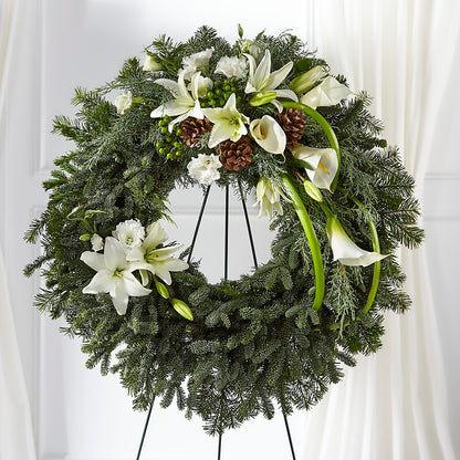 Greens of Hope Wreath –  Flowers By Jerry, Rochester MN