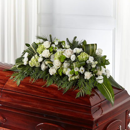 Hopeful Gesture Casket Spray –  Flowers By Jerry, Rochester MN