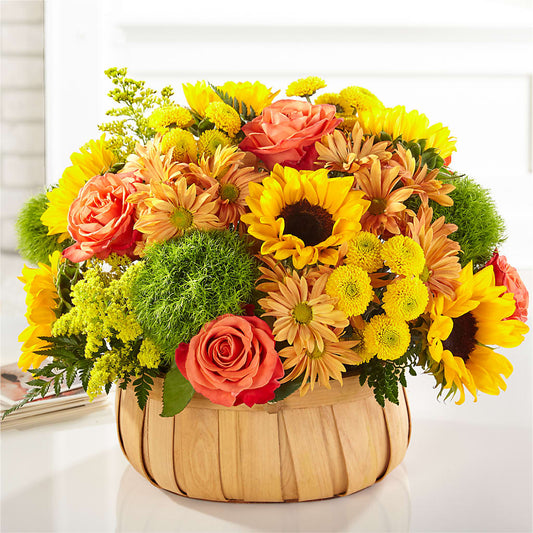 Harvest Sunflower Basket –  Flowers By Jerry, Rochester MN