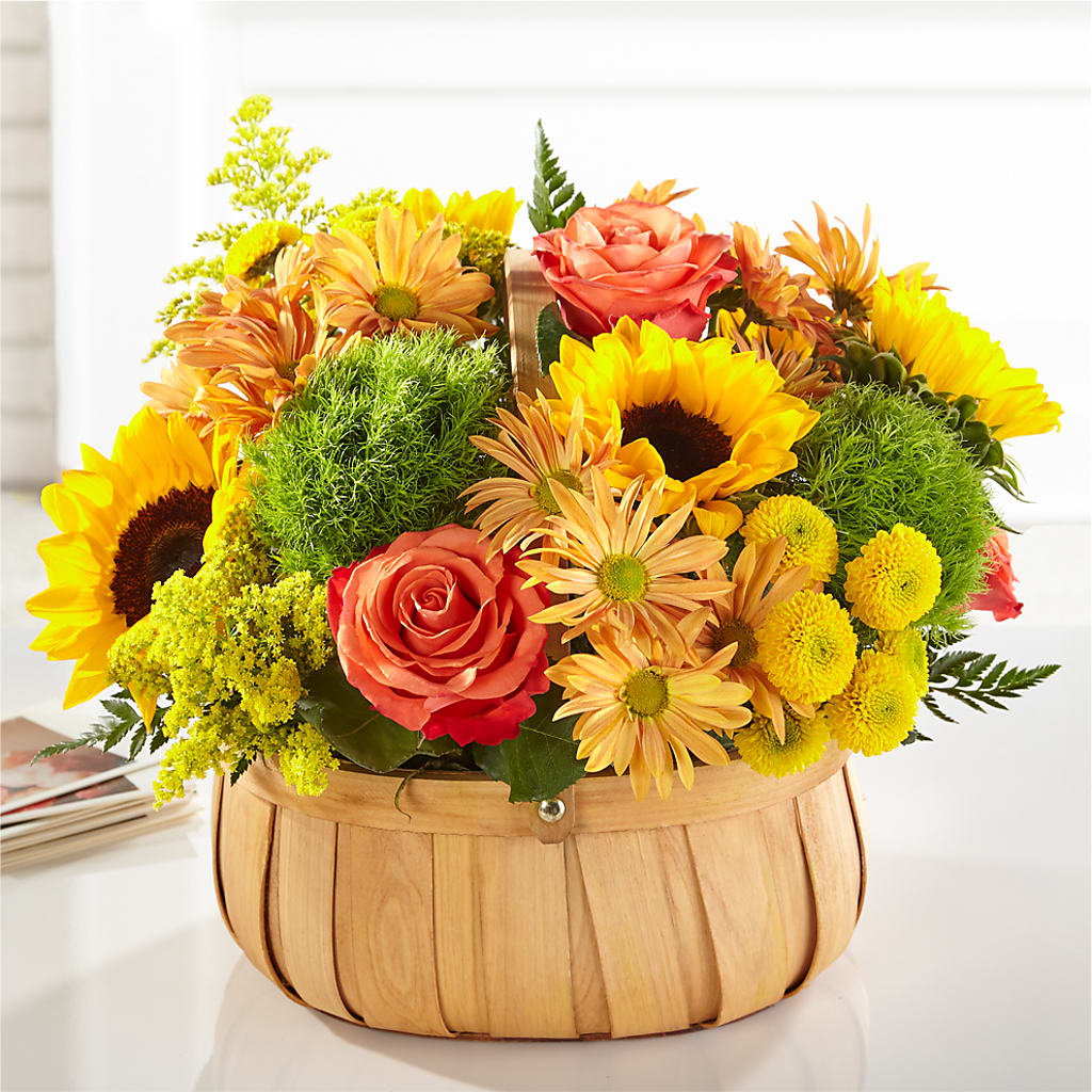 Harvest Sunflower Basket –  Flowers By Jerry, Rochester MN