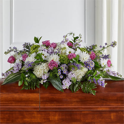 Meadows of Serenity Casket Spray –  Flowers By Jerry, Rochester MN