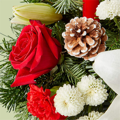 Seasonal Festivities Centerpiece –  Flowers By Jerry, Rochester MN